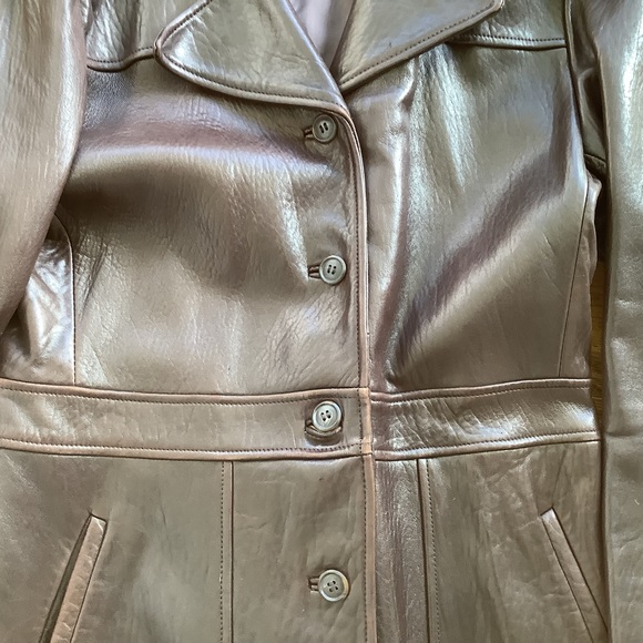 Reilly Olmes  Genuine Leather Brown Womens Coat L - Picture 13 of 14